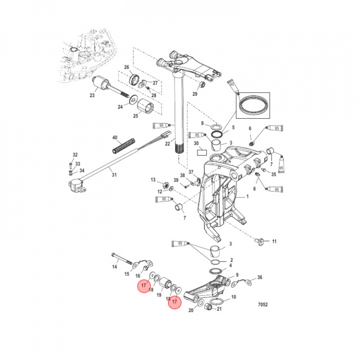 Bricka Mercury 135-200/225-400 hk (815432)