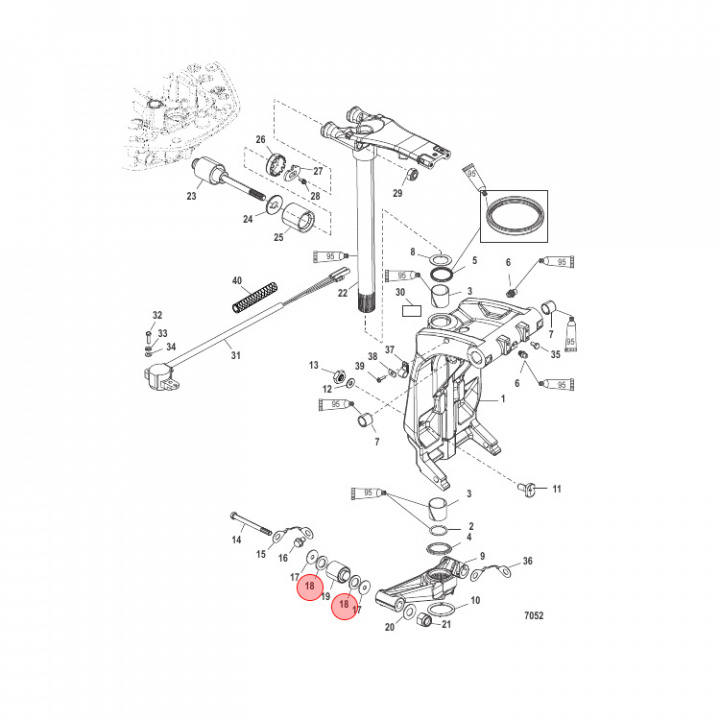 Bricka Mercury 135-200/225-400 hk (8154331)