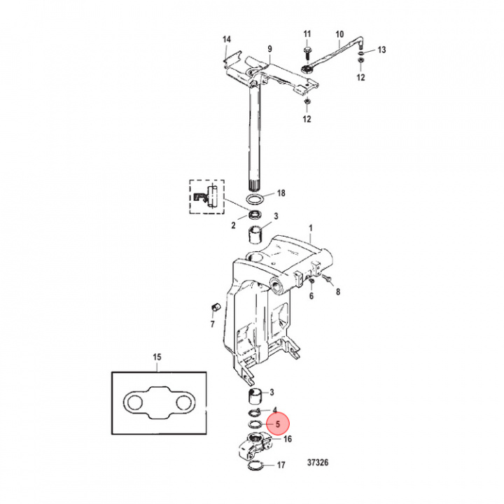 Bricka Mercury 75-400 hk (816039)