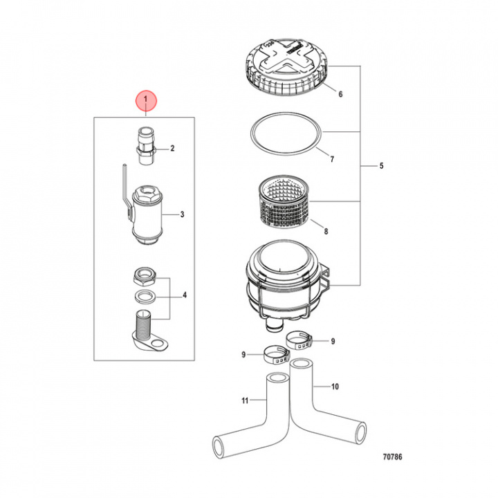 Anslutningssats Mercruiser (818170A2)