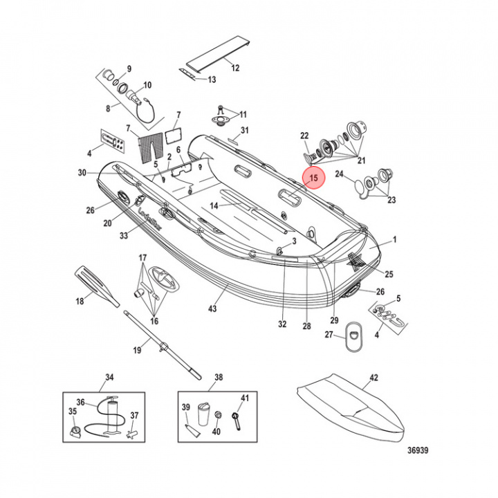 Fäste PVC Light Gray (818701007)