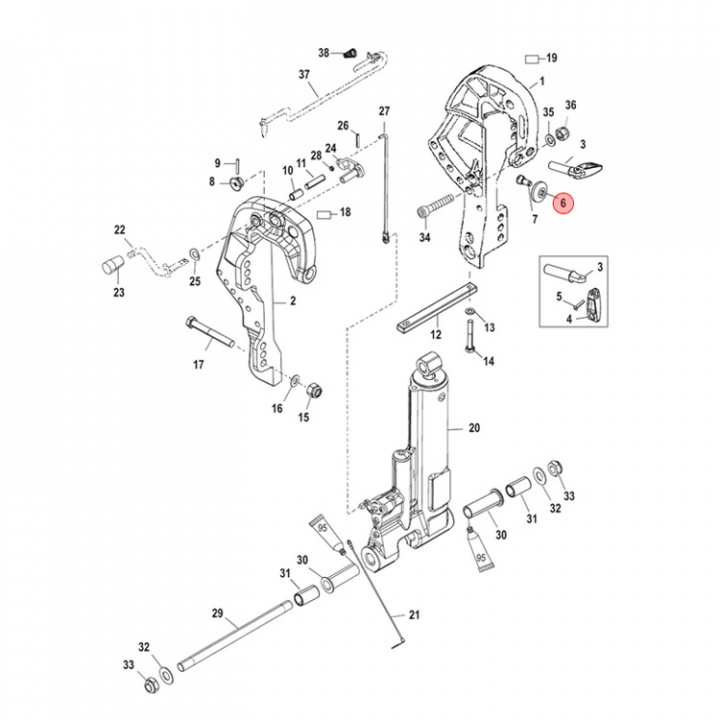 Bricka Mercury 11-60 hk (818884)