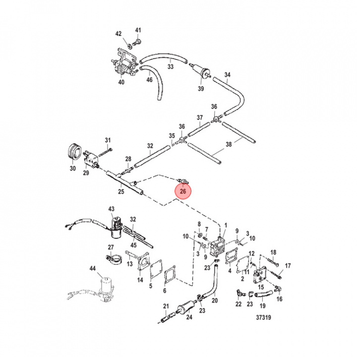 Ventil Mercury 30-400 hk (8189941)