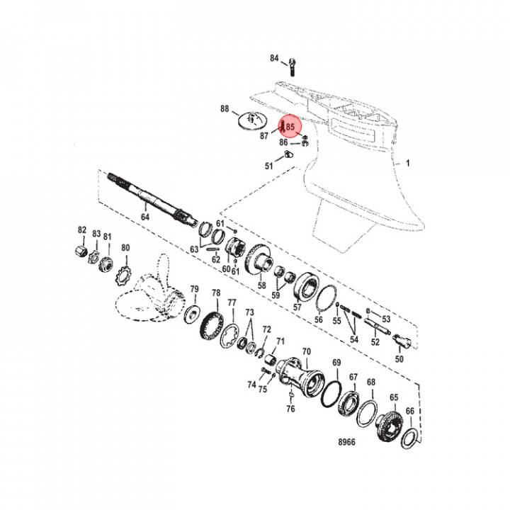Bricka Mercury/Mercruiser (822836)