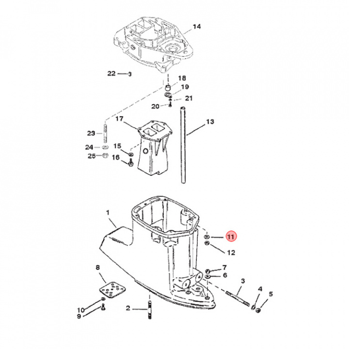 Bricka Mercury/Mercruiser (822838)