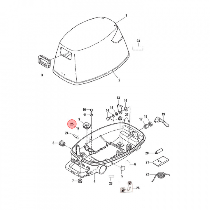 Bult Mercury/Mariner 2-40 hk (8230427)