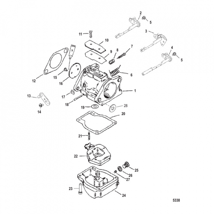 Reparationssats Förgasare Mercury/Mariner 30-125 hk (8236354)