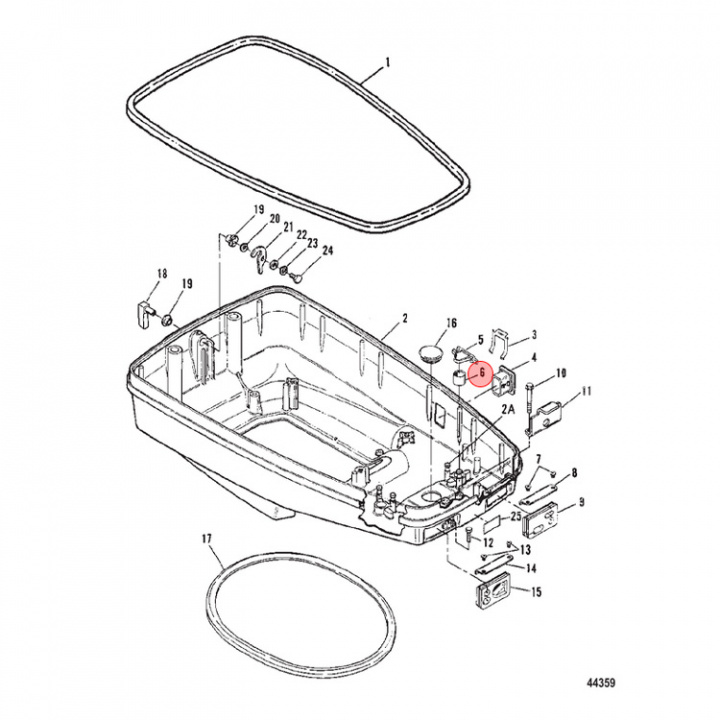 Lock Mercury/Mariner 30-400 hk (824015)