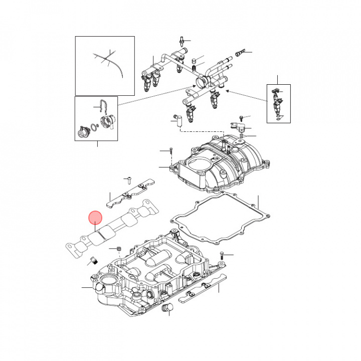 Packningsats Insug Mercruiser (824326002)
