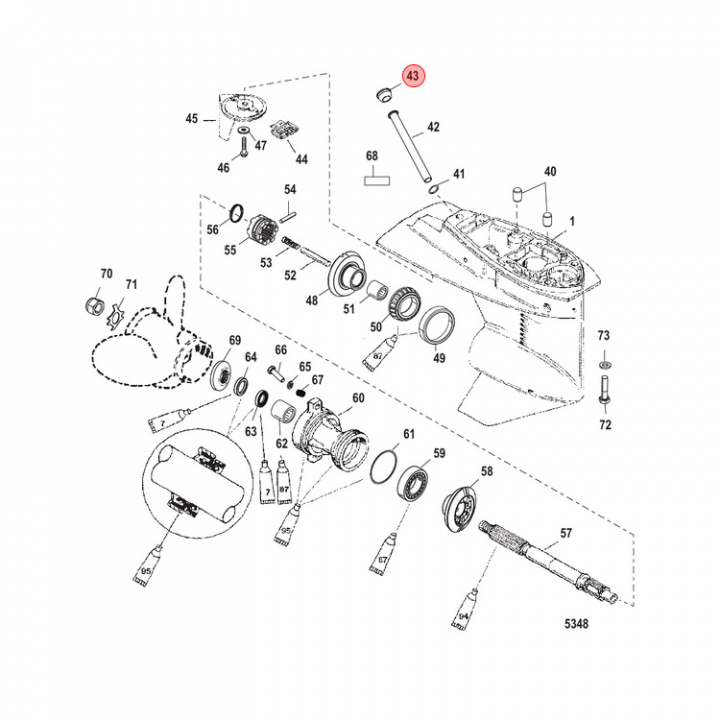 Plugg Mercury/Mariner/Mercruiser (824928001)