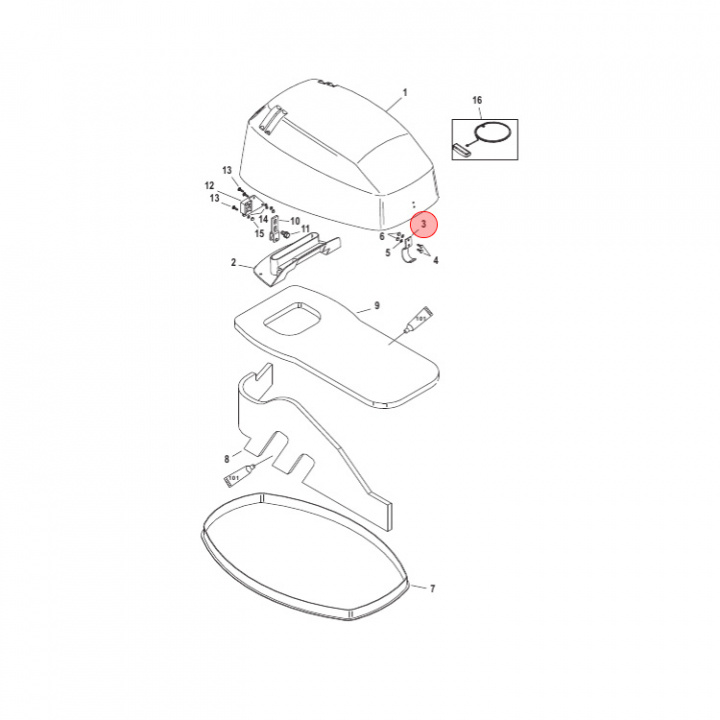 Kåplås Mercury (826291F1)