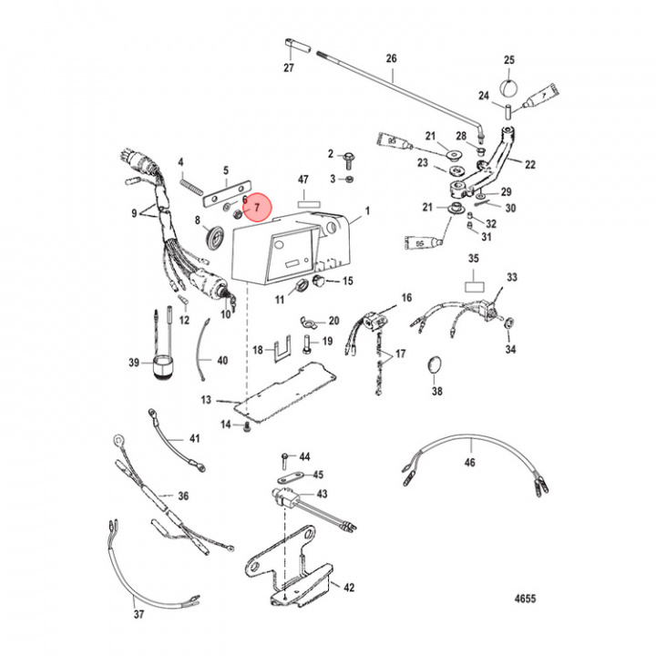 Mutter Mercury/Mercruiser 5-pack (82670911)