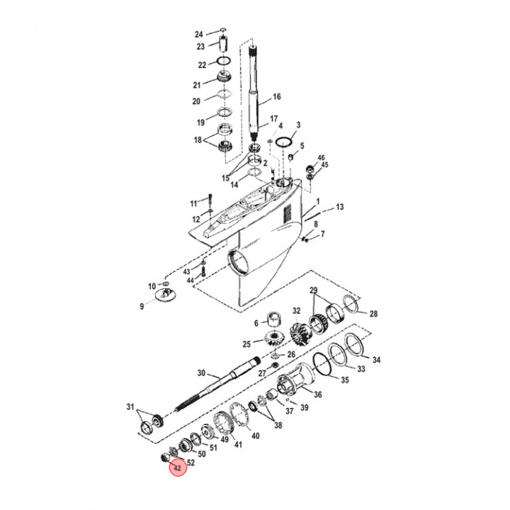 Propellermutter Mercruiser (82671127)