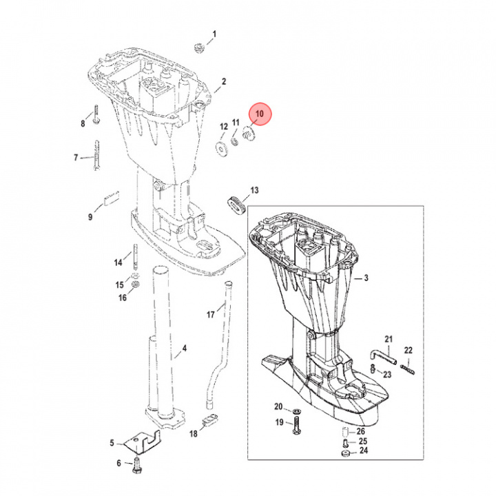 Oljeplugg Mercury/Mariner 9.9-115 hk (8288181)