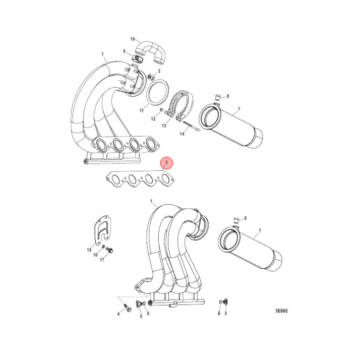 Packning Mercury SCI/EFI (840940)
