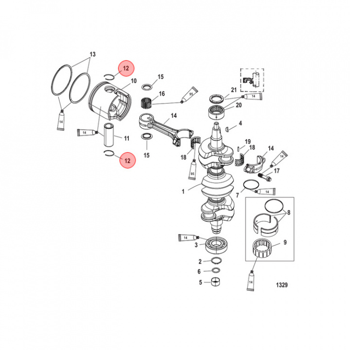 Ring Lock Mercury 6-pack (841202)