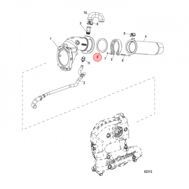 Packning Mercruiser (842454)