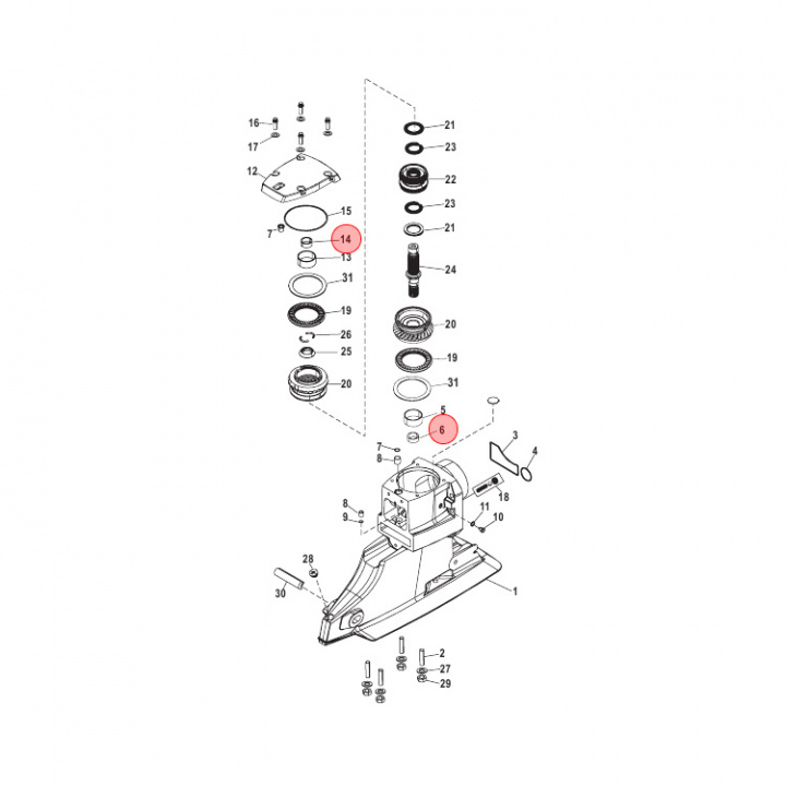 Lager Mercruiser Bravo (843240)