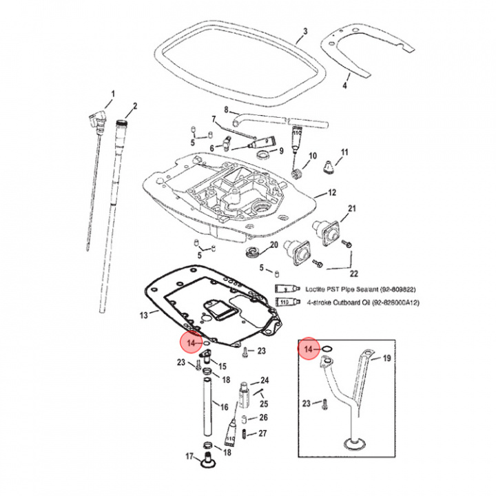 O-Ring Mercury 25-60 hk (845746)
