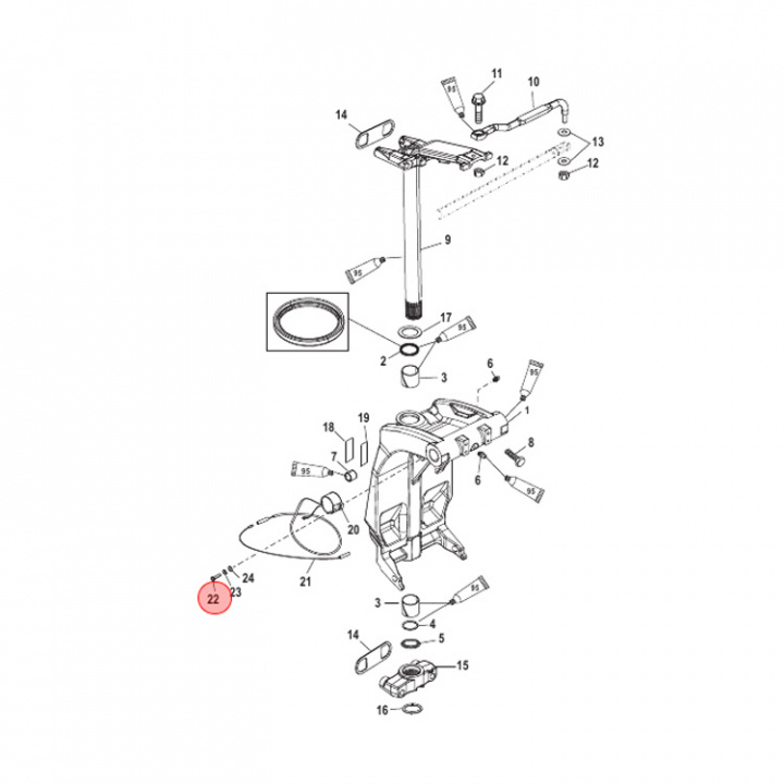 Skruv Mercury/Mecruiser (852368)
