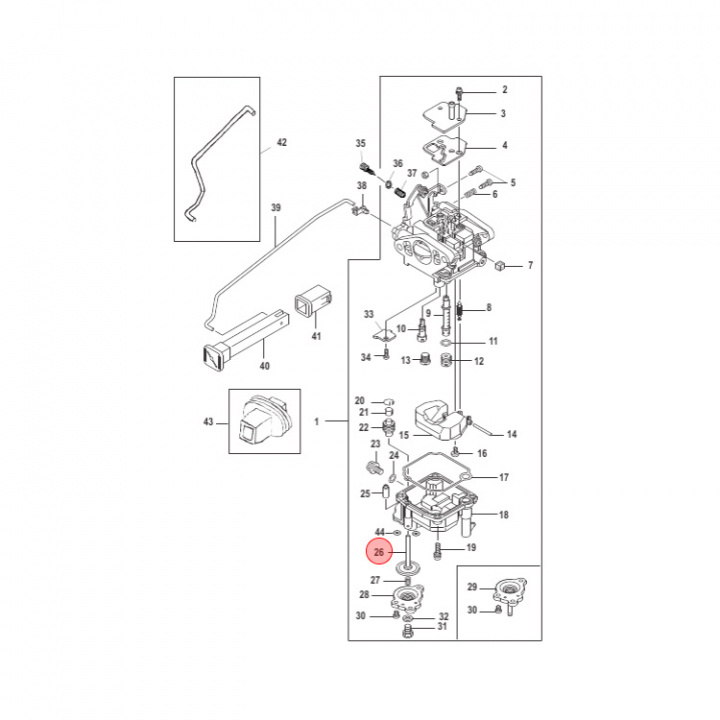 Membran Primer Mercury 8-9.9 hk (853830001)