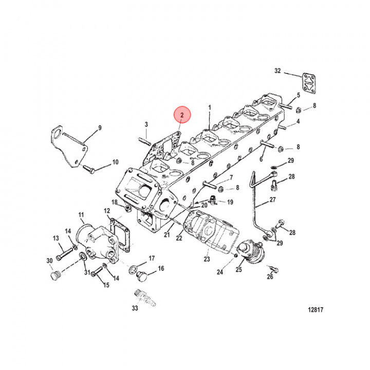 Packning Avgas Mercruiser (854117)