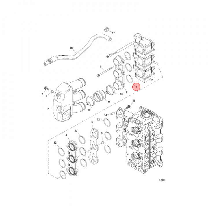O-Ring Mercury 30-60 hk (856525)