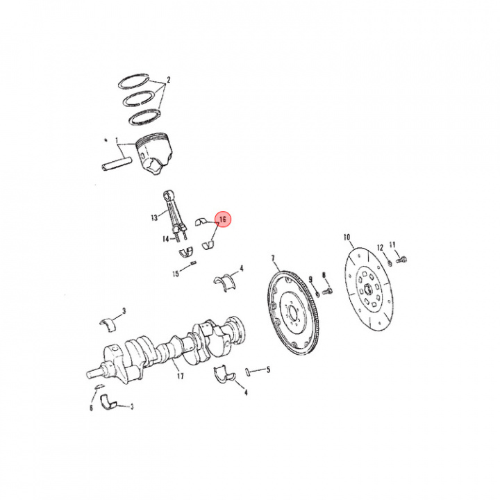 Vevlager .010 Mercruiser (85704)