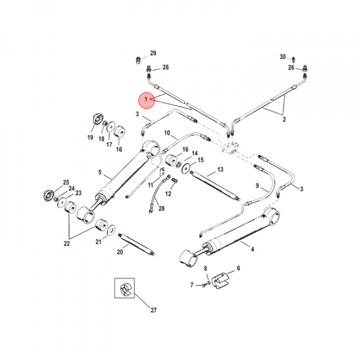 Powertrim Slang Mercruiser (861127)