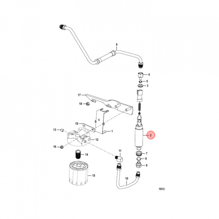 Bränslepump Mercruiser (861155A3)