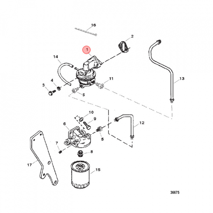 Bränslepump Mercruiser (861677T)