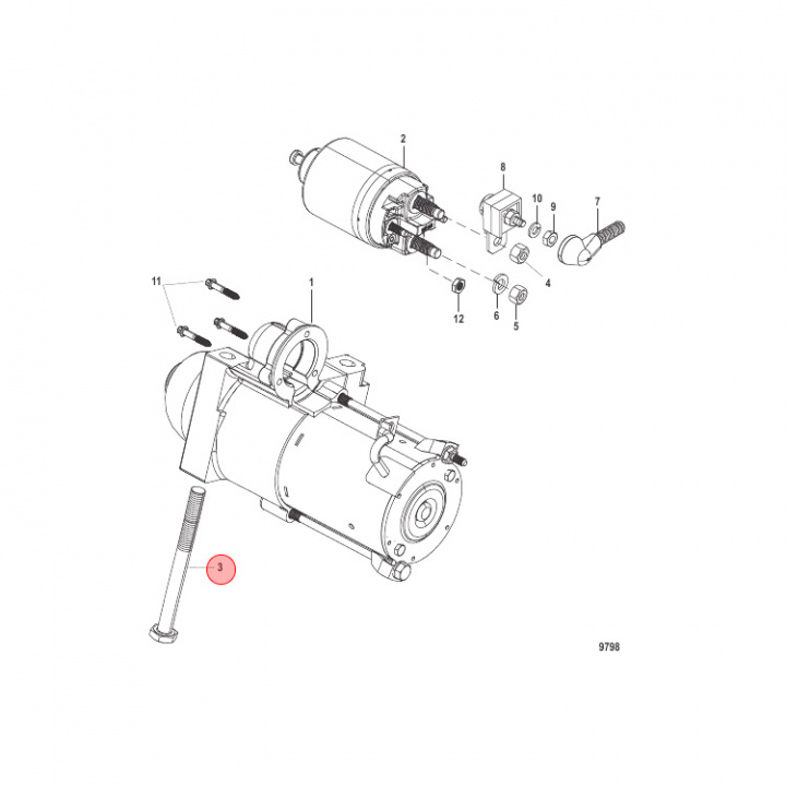 Bult M10 Mercruiser (861788)