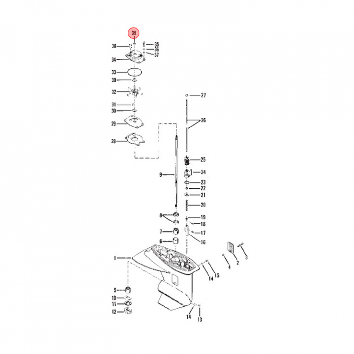 O-Ring Mercury 8-25 hk 5-pack (86203)