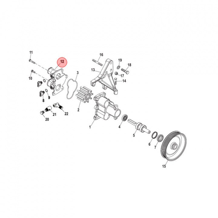 Gavel Sjövattenpump (862776A01)