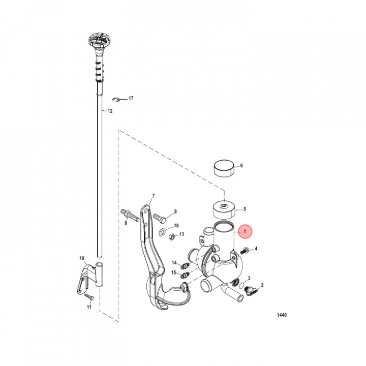 Avtappningshus Mercruiser (863631T1)