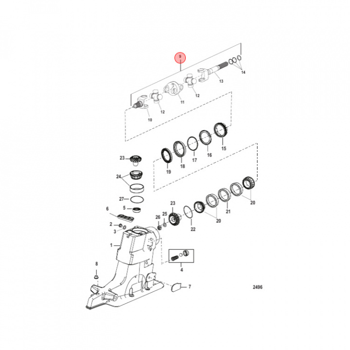 Drivknut Mercruiser (864281A2)