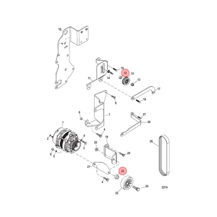 Bussning Mercruiser V6/V8 (865193)