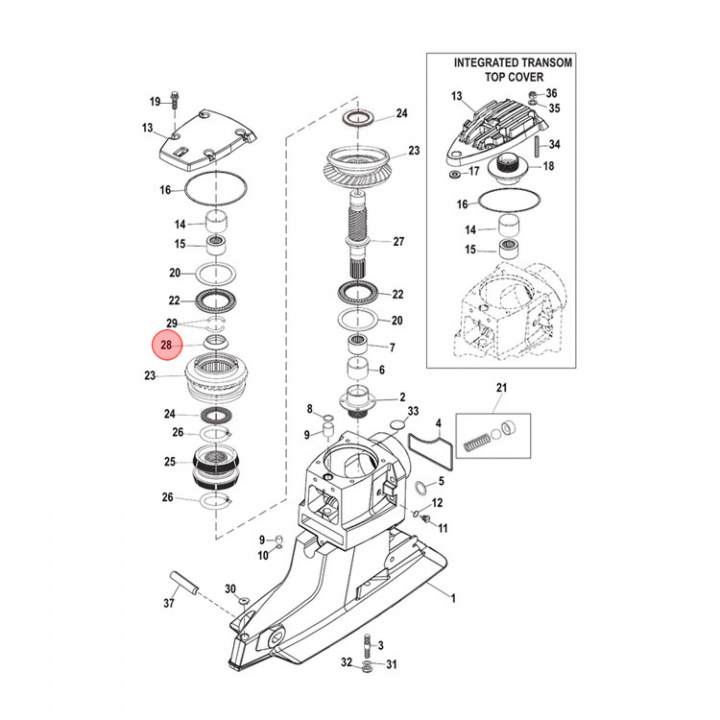 Distans Mercruiser Bravo (86770)