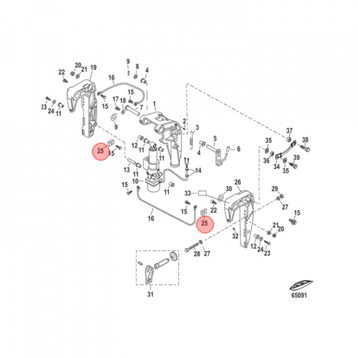 Anod Aluminium Mercury 4-30 hk 2-pack (875208Q)