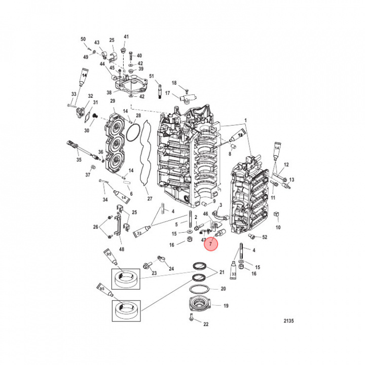 Ventil Mercury 135-300 hk (8781051)