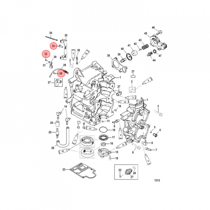 Skruv Mercury 25-125 hk (878609)