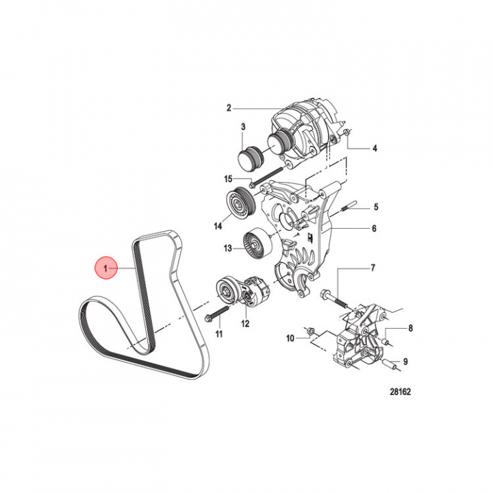 Drivrem Mercruiser (879172120)