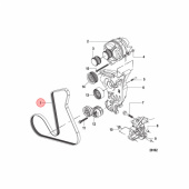 Drivrem Mercruiser (879172120) Drivrem Mercruiser (879172120)