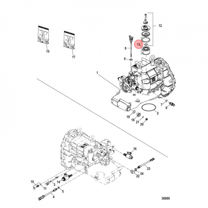 Oljefiltersats Mercruiser (879194241)