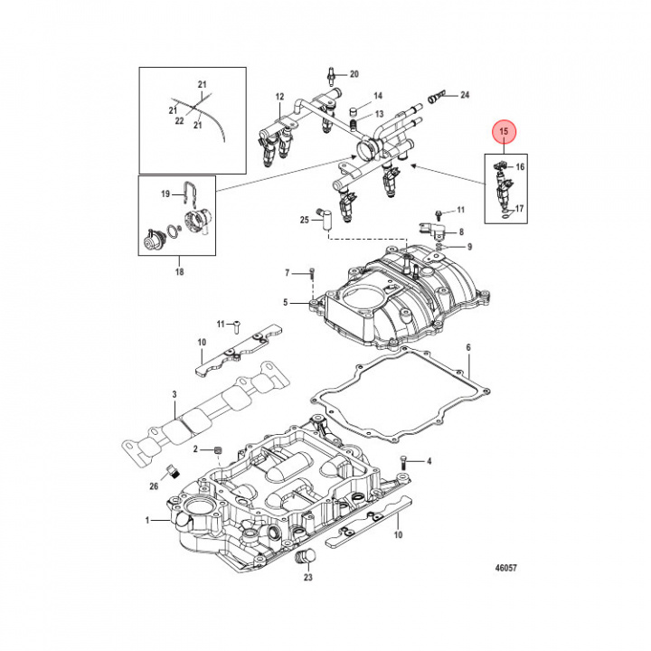 Spridare Mercruiser V8 (879312003)