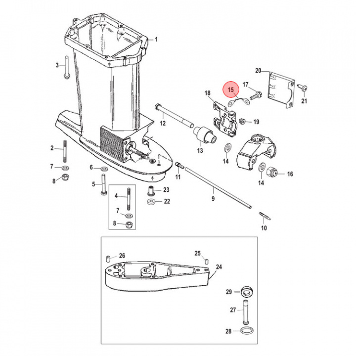Jordkabel Mercury 30-300 hk (88238A10)