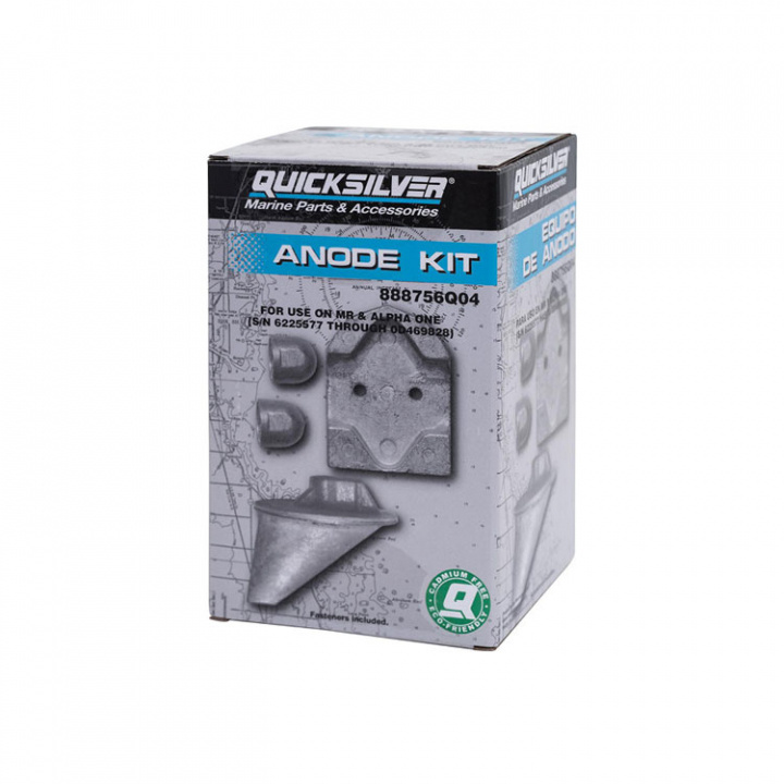 Anodsats Aluminium Mercruiser MR & Alpha One-Drev (888756Q04)