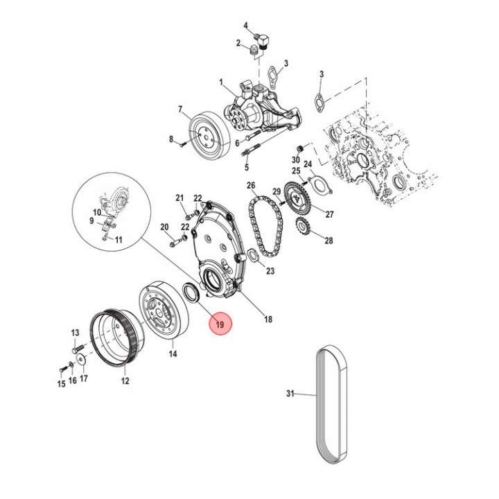 Packbox Mercruiser Alpha/Bravo (888779)