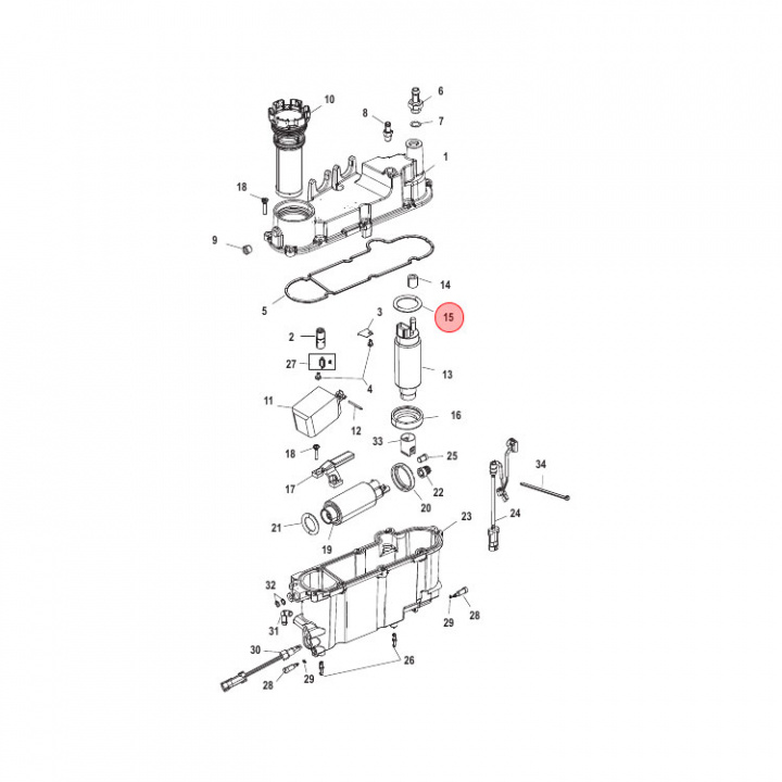 O-Ring Mercury 75-300 hk (8893162)