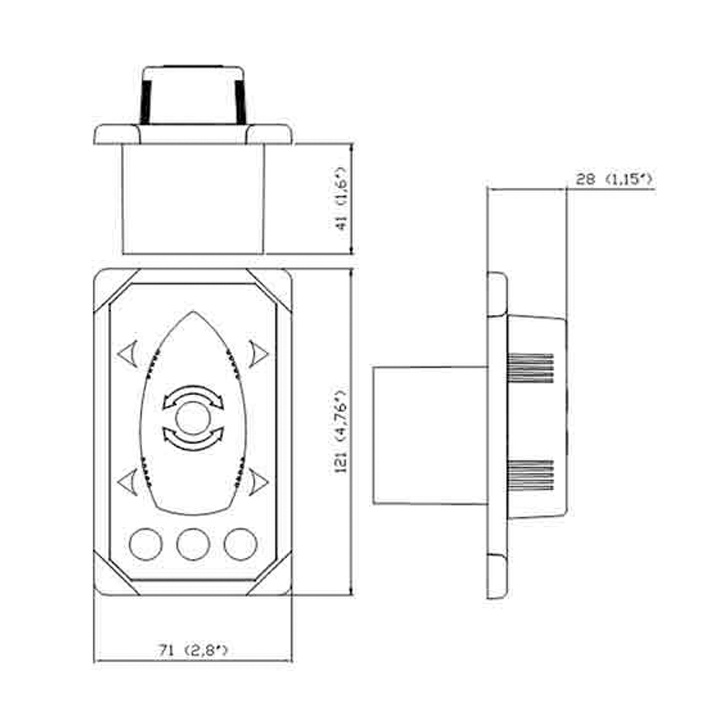 Dockingpanel 12/24V För Bog/Akterpropeller